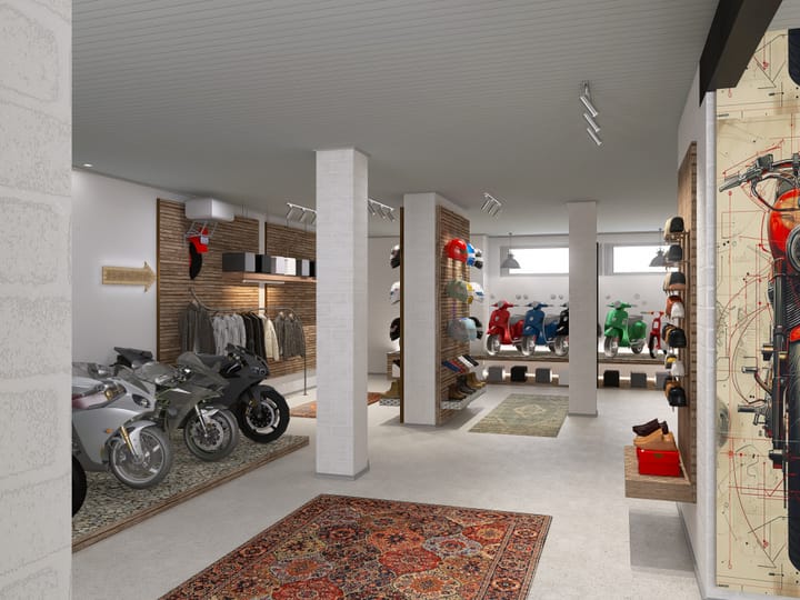 Motorcycle Shop — Retail Concept